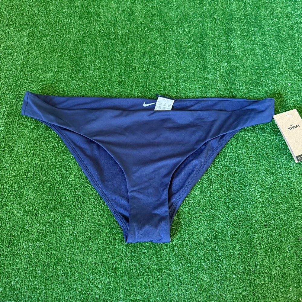 Nike Women's Classic Fit Solid Navy Hipster Bikini Bottoms Plus Size XXL NWT